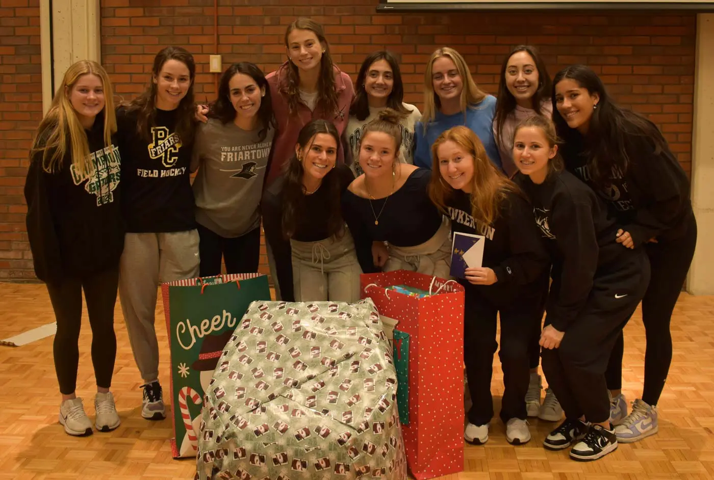 giving away christmas presents